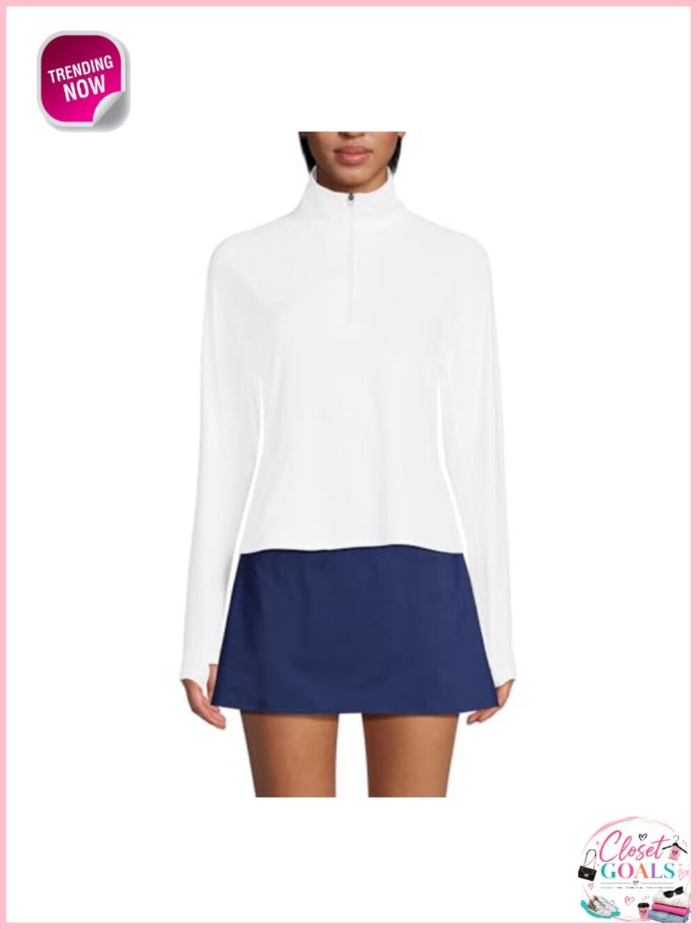 Lands' End Long Sleeve Rash Guard Cover-up UPF 50